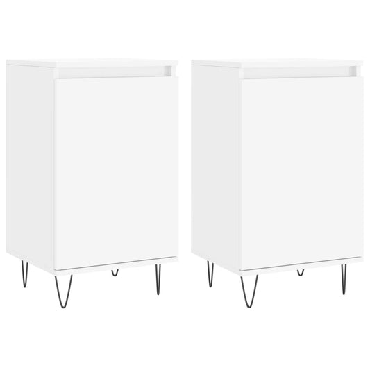 Sideboards 2 Stk. Weiß 40x35x70 cm Holzwerkstoff