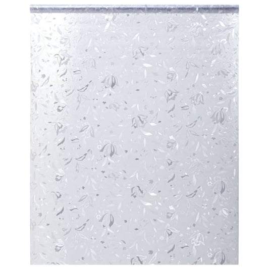 Fensterfolien 2 Stk. Matt Blumenmuster PVC
