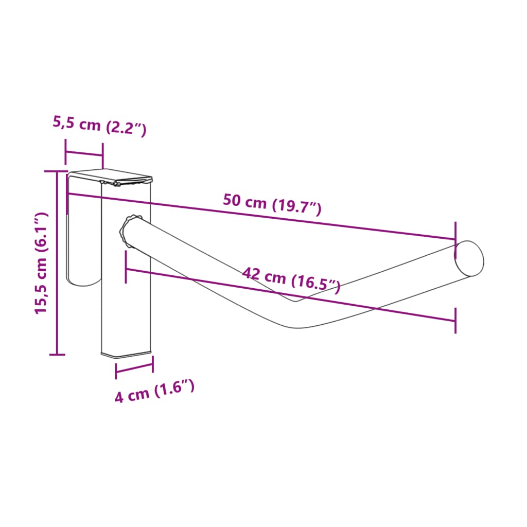 Sattelhalter mit Trensenhaken Einarmig Tragbar Schwarz Eisen