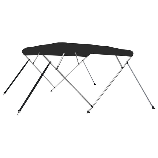 4-Bow Bimini-Top Schwarz 243x180x137 cm