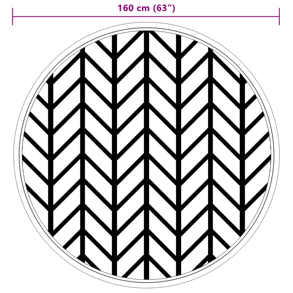 Outdoor-Teppich ARAKIL Grau Ø160 cm PP