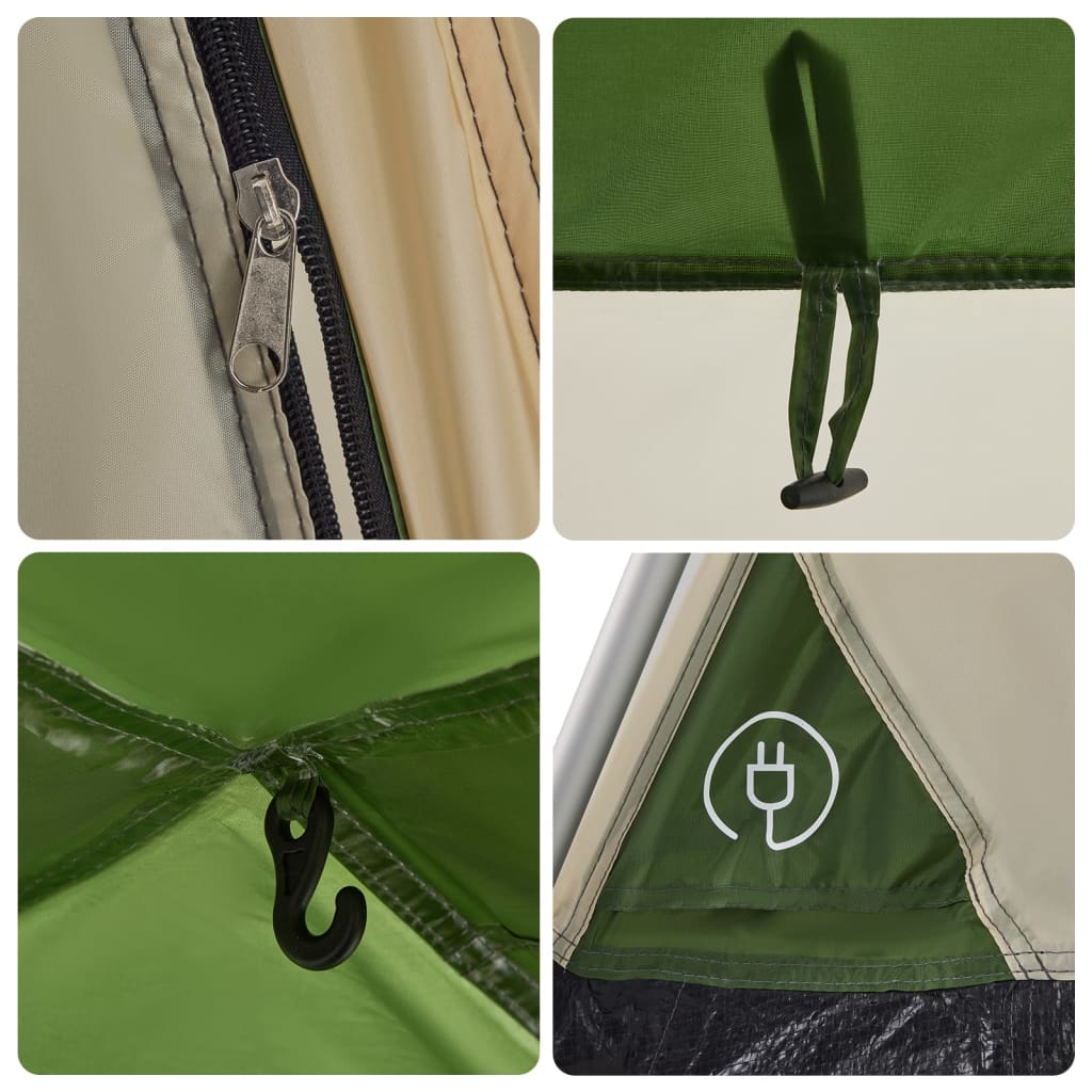 Kuppel-Familienzelt 8 Personen Grün Quick Release