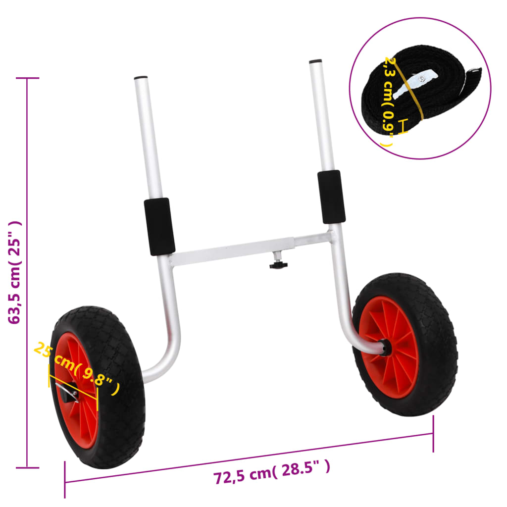 Kajak-Trolley 90 kg Aluminium