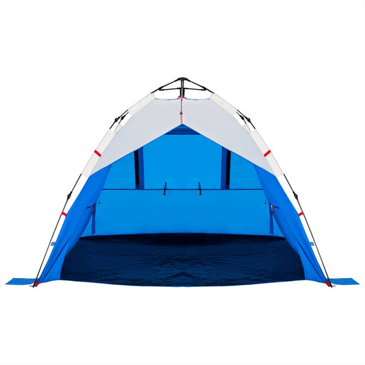 Strandzelt 3 Personen Azurblau Quick Release Wasserdicht