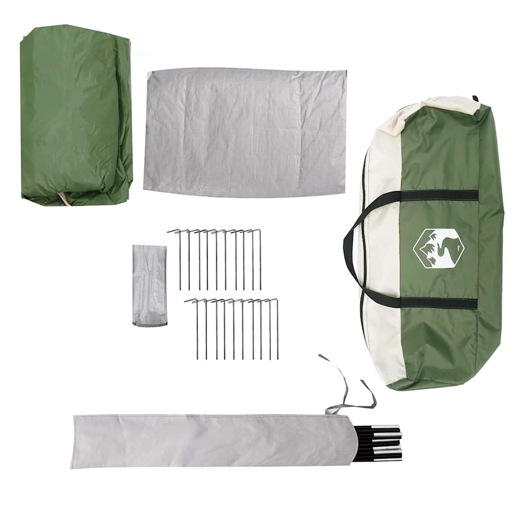 Tipi-Familienzelt 8 Personen Grün Wasserdicht