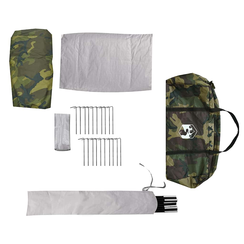 Tipi-Familienzelt 8 Personen Tarnmuster Wasserdicht