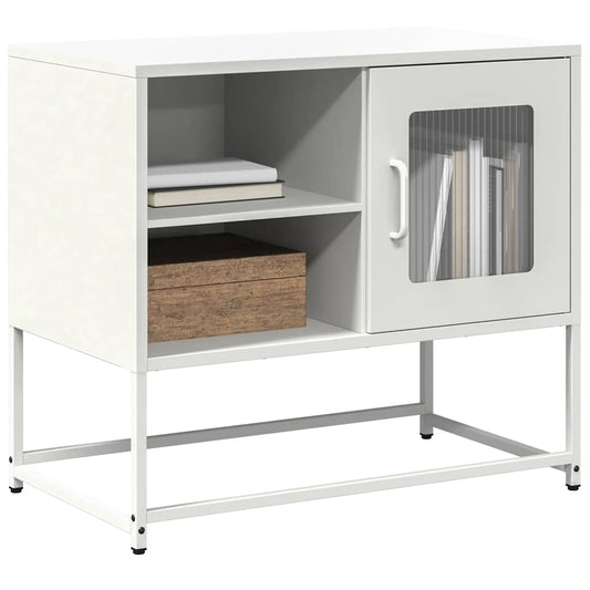 TV-Schrank Weiß 68x39x60,5 cm Stahl