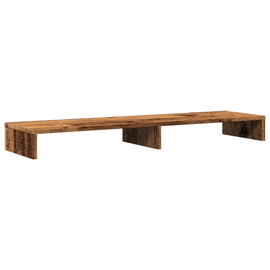 Monitorständer Altholz-Optik 100x27x10 cm Holzwerkstoff