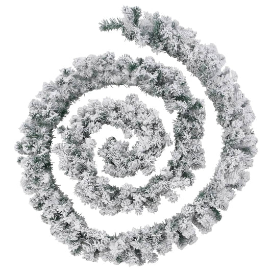 Weihnachtsgirlande mit LED-Lichtern Grün 5 m PVC