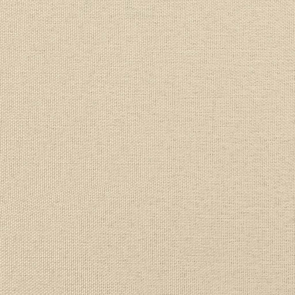 Bettgestell ohne Matratze "Hanko" Creme 140x200 cm Stoff