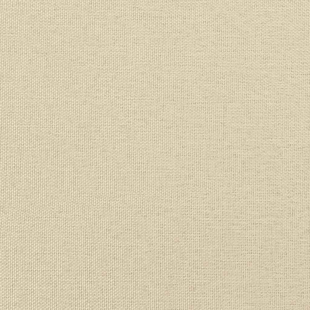 Bettgestell ohne Matratze "Hanko" Creme 180x200 cm Stoff