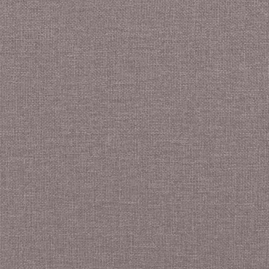 Bettgestell ohne Matratze Taupe 100x200 cm Stoff