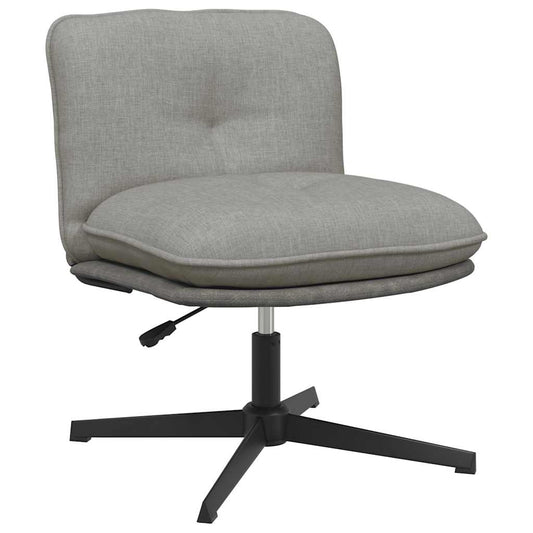 Bürostuhl Drehbar Hellgrau Stoff