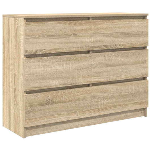 Sideboard Sonoma-Eiche 100x35x76 cm Holzwerkstoff
