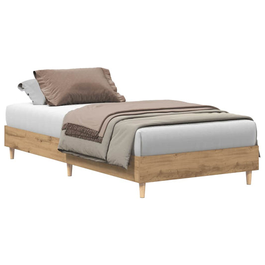 Bettgestell ohne Matratze Artisan-Eiche 90x190cm Holzwerkstoff