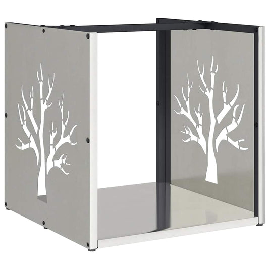 Brennholzregal 40x40x40 cm Edelstahl