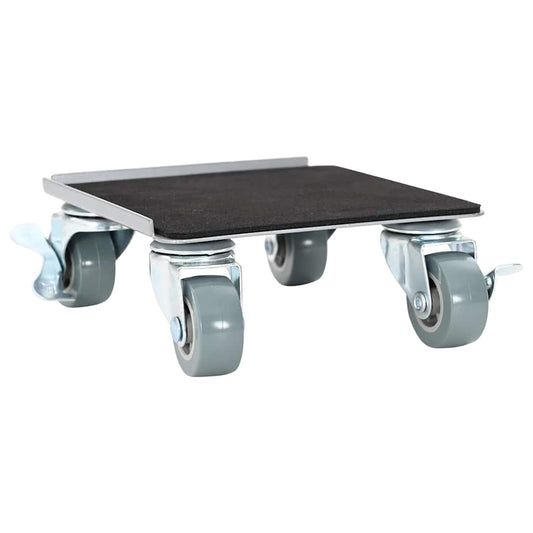 Möbelrollen 4 Stk. mit Heber 13,5x13,5x6 cm Stahl 1300 kg