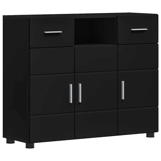 Holzschrank Schwarz 88,5 x 30,5 x 73 cm Holzwerkstoff