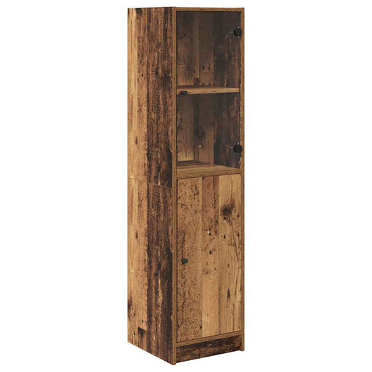 Highboard Altholz 35 x 37 x 142 cm Holzwerkstoff