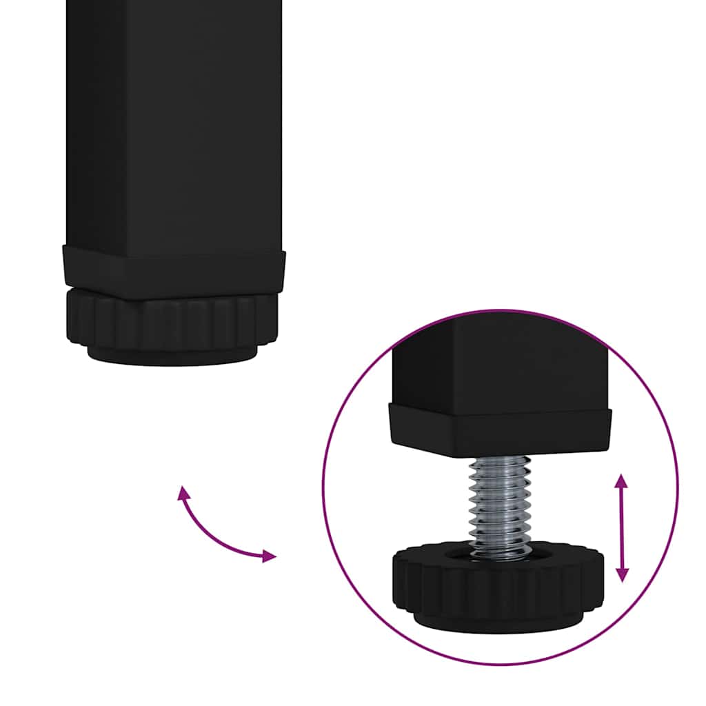 Sideboard Schwarz 89,5 x 33 x 82 cm Holzwerkstoff
