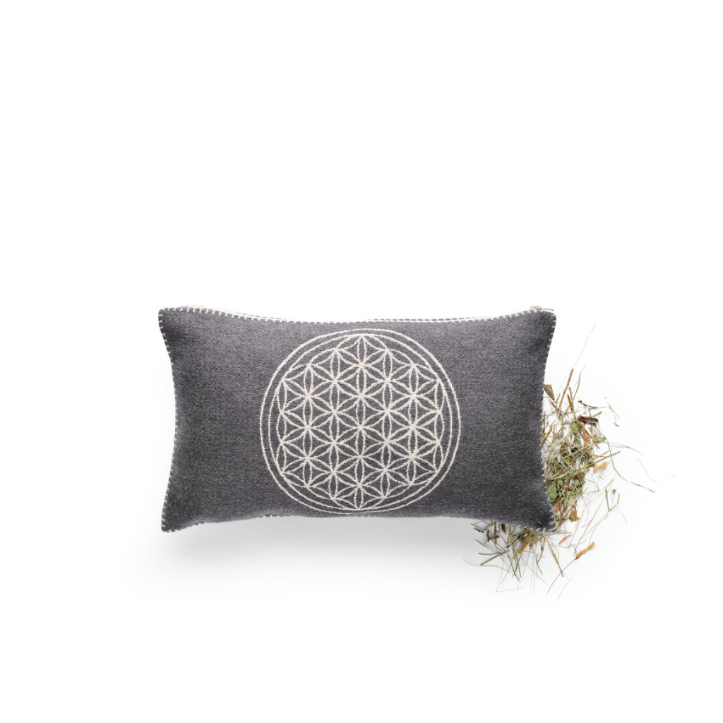 Bergheukissen Lebensblume 20 x 35 cm