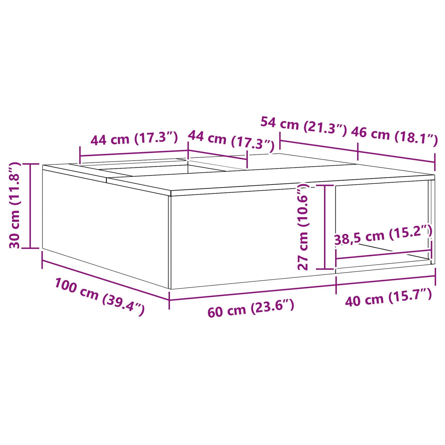 Feuerplatz Braun 100 x 100 x 30 cm Witterungsbeständiger Stahl