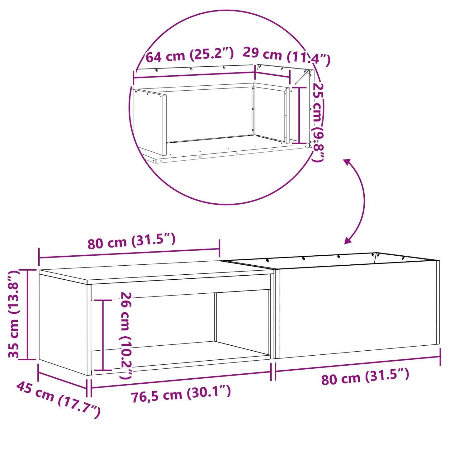 Feuerplatz Braun 160 x 45 x 35 cm Witterungsbeständiger Stahl