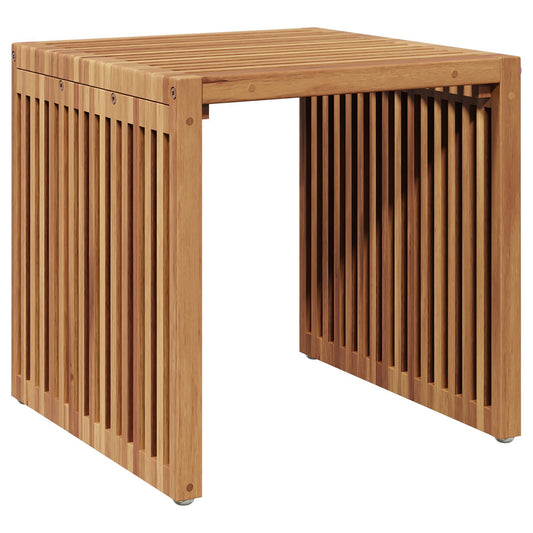 Garten-Beistelltisch Braun 45 x 42,5 x 45 cm Massivholz Teak