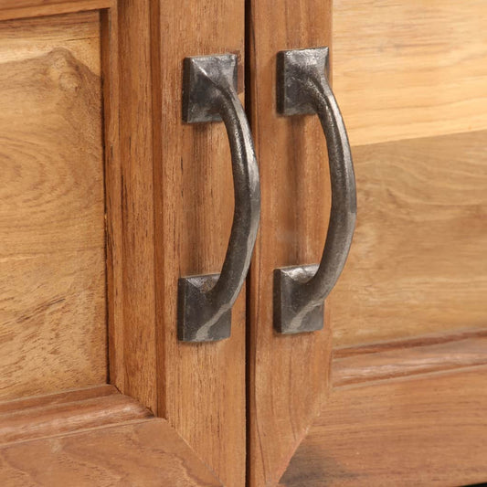 TV-Schrank Recyceltes Teakholz und Stahl 120x30x40 cm