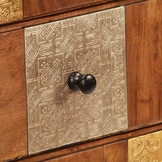 Kommode 60x30x75 cm Massivholz Akazie