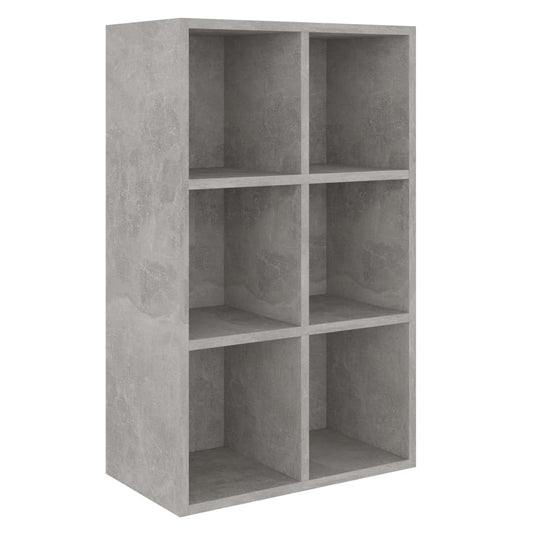 Bücherregal/Sideboard Betongrau 66x30x98 cm Holzwerkstoff