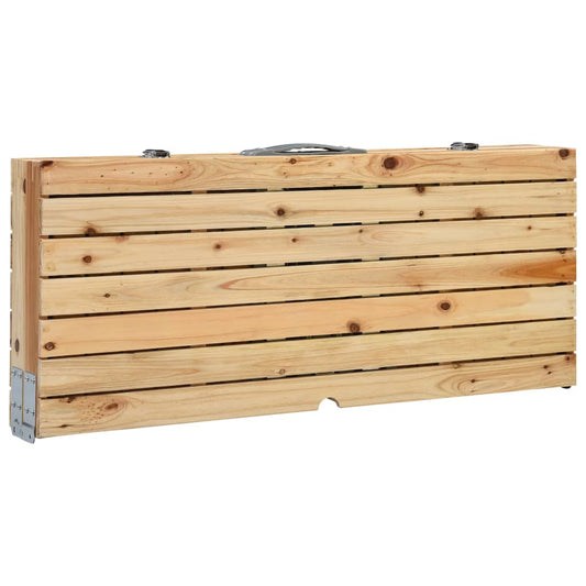 Klappbarer Campingtisch mit 4 Sitzen Stahl Aluminium