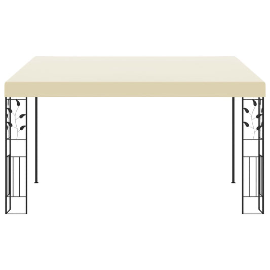 Wand-Pavillon 4x3x2,5 m Cremeweiß