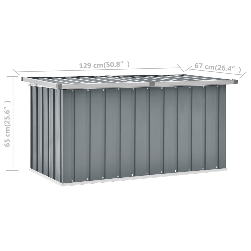 Gartenbox Grau 129x67x65 cm