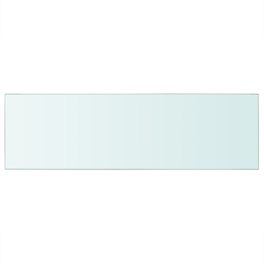 Regalböden 2 Stk. Glas Transparent 80x25 cm