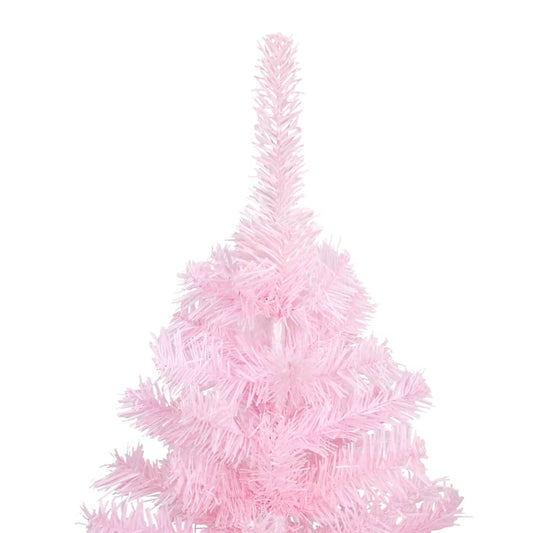 Künstlicher Weihnachtsbaum mit Ständer Rosa 150 cm PVC