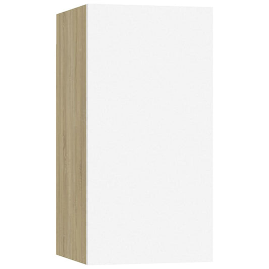 TV-Schrank Weiß Sonoma-Eiche 30,5x30x60 cm Holzwerkstoff