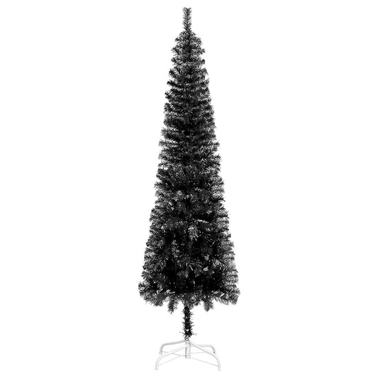 Schlanker Weihnachtsbaum Schwarz 240 cm