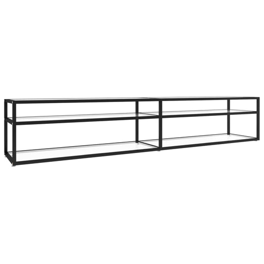 TV-Schrank Transparent 220x40x40,5 cm Hartglas