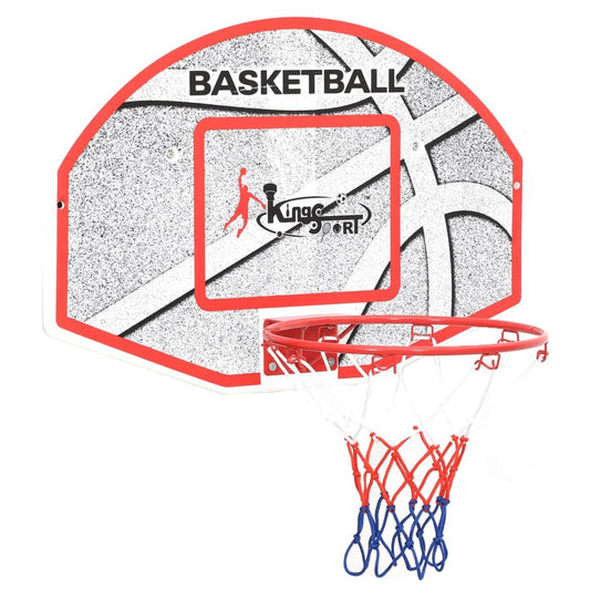 5-tlg. Basketball-Set zur Wandmontage 66x44,5 cm