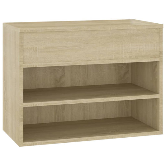 Schuhbank Sonoma-Eiche 60x30x45 cm Holzwerkstoff