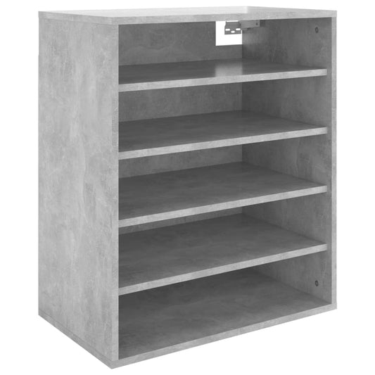 Schuhschrank Betongrau 60x35x70 cm Holzwerkstoff