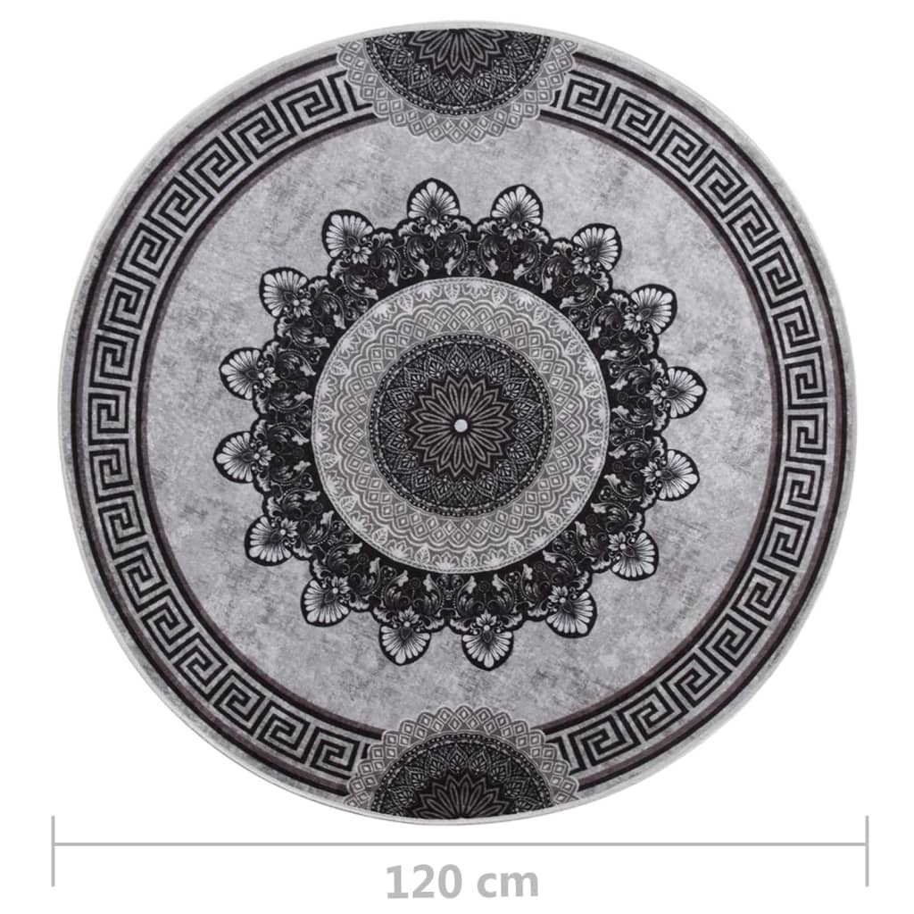 Teppich Waschbar Mehrfarbig φ120 cm Rutschfest