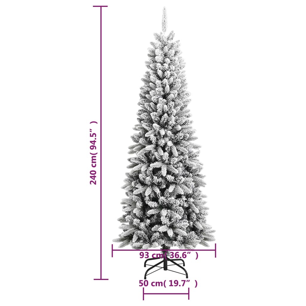 Künstlicher Weihnachtsbaum Beschneit 240 cm PVC&PE