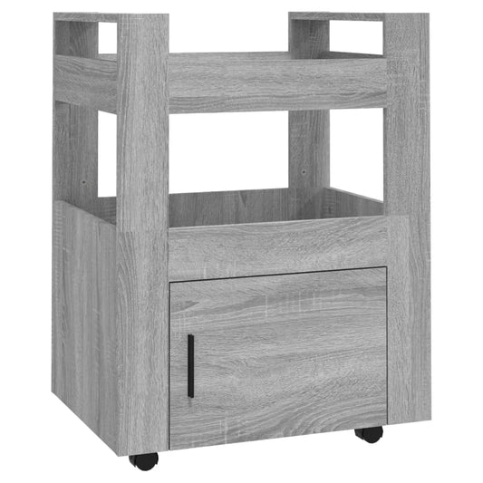 Küchenwagen Grau Sonoma 60x45x80 cm Holzwerkstoff