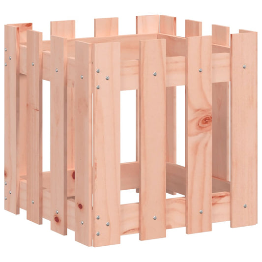 Pflanzkübel Lattenzaun-Design 40x40x40 cm Massivholz Douglasie