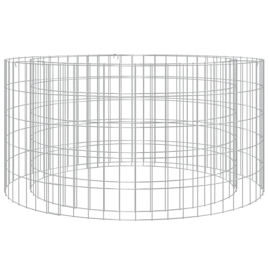Gabionen-Feuerstelle Ø 100 cm Verzinktes Eisen