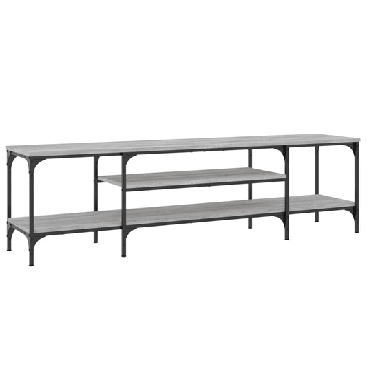 TV-Schrank Grau Sonoma 161x35x45 cm Holzwerkstoff & Eisen