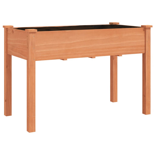 Pflanzkübel mit Einsatz Braun 118x59x76 cm Massivholz Tanne