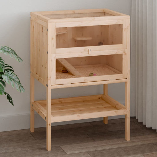 Hamsterkäfig 55 x 40 x 80 cm Massivholz Tanne